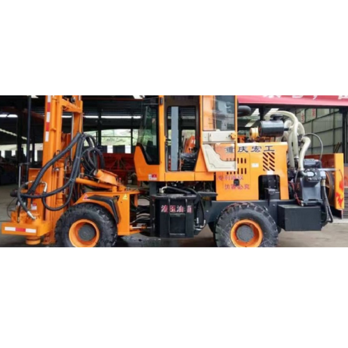 Honggong Highway Guardrail Piling machine